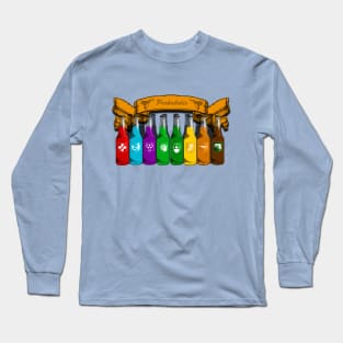 Zombie Perks Top Shelf Perkaholic on Light Blue Long Sleeve T-Shirt